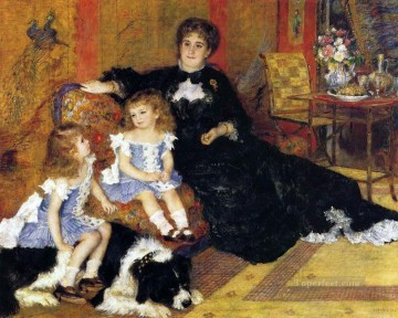 Pierre Auguste Renoir Painting - madame charpentier and her children Pierre Auguste Renoir